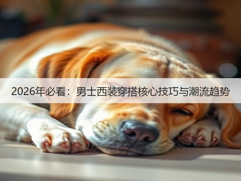 2026年必看：男士西装穿搭核心技巧与潮流趋势